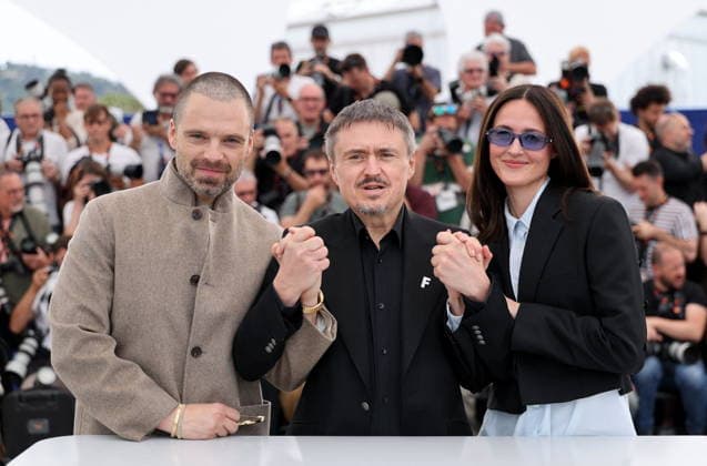 Sebastian Stan, Cristian Mungiu, Renate Reinsve Photocall for Fjord at the 79th Cannes International Film Festival May 19th, 2026 Jacovides Moreau Bestimage Photocall for Fjord at the 79th Cannes International Film Festival May 19th, 2026 Cannes France  Copyright: xJACOVIDES-MOREAUx xBESTIMAGExJACOVIDES-MOREAUx xBESTIMAGEx
