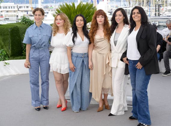 Strawberries Photocall at 79th Festival de Cannes - Cannes, France CANNES, FRANCE. May 19, 2026: LaÃ¯la Marrakchi, Hind Braik, Hajar Graigaa, Itsaso Arana, Nisrin Erradi & Fatima Atif at the photocall for Strawberries at the 79th Festival de Cannes. Picture: Paul Smith Featureflash Cannes France  Copyright: xPaulxSmithx xFeatureflashx