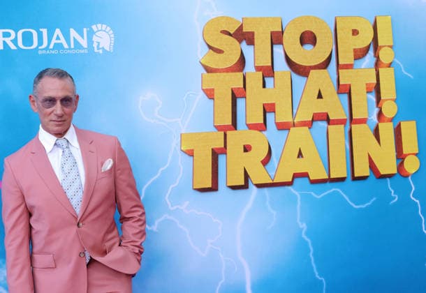 Adam Shankman attends the Los Angeles premiere of Stop! That Train! at Harmony Gold on Monday, May 18, 2026. Storyline: Two train stewardess BFFs switch from a dull railway to the luxurious Glamazonian Express. During a massive storm, they must work with snooty first-class crew and President Gagwell to prevent disaster in LA.  LAP20260518642 GREGxGRUDT