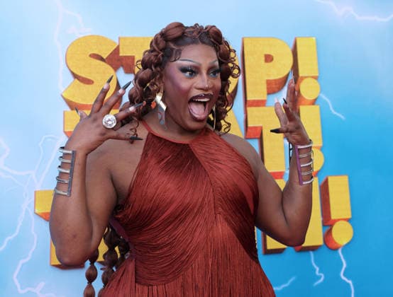 Sapphira Cristal attends the Los Angeles premiere of Stop! That Train! at Harmony Gold on Monday, May 18, 2026. Storyline: Two train stewardess BFFs switch from a dull railway to the luxurious Glamazonian Express. During a massive storm, they must work with snooty first-class crew and President Gagwell to prevent disaster in LA.  LAP20260518684 GREGxGRUDT