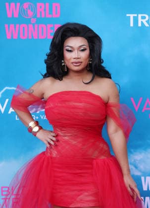 Jujubee attends the Los Angeles premiere of Stop! That Train! at Harmony Gold on Monday, May 18, 2026. Storyline: Two train stewardess BFFs switch from a dull railway to the luxurious Glamazonian Express. During a massive storm, they must work with snooty first-class crew and President Gagwell to prevent disaster in LA.  LAP20260518663 GREGxGRUDT