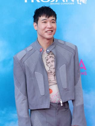 Joel Kim Booster attends the Los Angeles premiere of Stop! That Train! at Harmony Gold on Monday, May 18, 2026. Storyline: Two train stewardess BFFs switch from a dull railway to the luxurious Glamazonian Express. During a massive storm, they must work with snooty first-class crew and President Gagwell to prevent disaster in LA.  LAP20260518674 GREGxGRUDT