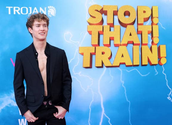 Sean Ford attends the Los Angeles premiere of Stop! That Train! at Harmony Gold on Monday, May 18, 2026. Storyline: Two train stewardess BFFs switch from a dull railway to the luxurious Glamazonian Express. During a massive storm, they must work with snooty first-class crew and President Gagwell to prevent disaster in LA.  LAP20260518733 GREGxGRUDT