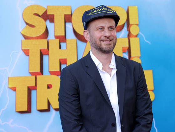 Tyler Boehm attends the Los Angeles premiere of Stop! That Train! at Harmony Gold on Monday, May 18, 2026. Storyline: Two train stewardess BFFs switch from a dull railway to the luxurious Glamazonian Express. During a massive storm, they must work with snooty first-class crew and President Gagwell to prevent disaster in LA.  LAP20260518720 GREGxGRUDT