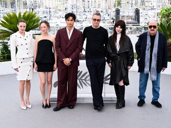 IPA84860482 - Cannes, 79th Cannes Film Festival 2026, day 8. Her Private Hell Pictured: Kristine Froseth, Havana Rose Liu, Charles Melton, Nicolas Winding Refn, Sophie Thatcher and Pino Donaggio  Copyright: xAlbertoxTerenghix xPoolxPhotoxEventsx07x 84860482