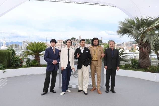 Ryota Miyadate, Masaki Suda, Masahiro Motoki, Munetaka Aoki and Kiyoshi Kurosawa at the photocall for the feature film The Samurai and the Prisoner Kokurojo at the Festival de Cannes 2026 79 Cannes International Film Festival at the Palais des Festivals Cannes, 19 05 2026 Foto:xD.xBedrosianx xFuturexImagex samurai_6539