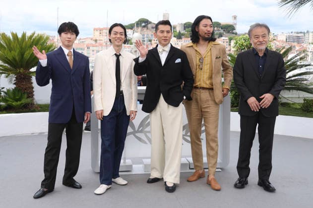 Ryota Miyadate, Masaki Suda, Masahiro Motoki, Munetaka Aoki and Kiyoshi Kurosawa at the photocall for the feature film The Samurai and the Prisoner Kokurojo at the Festival de Cannes 2026 79 Cannes International Film Festival at the Palais des Festivals Cannes, 19 05 2026 Foto:xD.xBedrosianx xFuturexImagex samurai_6540