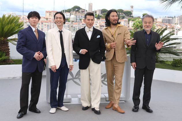 Ryota Miyadate, Masaki Suda, Masahiro Motoki, Munetaka Aoki and Kiyoshi Kurosawa at the photocall for the feature film The Samurai and the Prisoner Kokurojo at the Festival de Cannes 2026 79 Cannes International Film Festival at the Palais des Festivals Cannes, 19 05 2026 Foto:xD.xBedrosianx xFuturexImagex samurai_6544