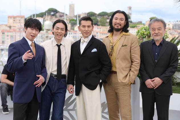 Ryota Miyadate, Masaki Suda, Masahiro Motoki, Munetaka Aoki and Kiyoshi Kurosawa at the photocall for the feature film The Samurai and the Prisoner Kokurojo at the Festival de Cannes 2026 79 Cannes International Film Festival at the Palais des Festivals Cannes, 19 05 2026 Foto:xD.xBedrosianx xFuturexImagex samurai_6547