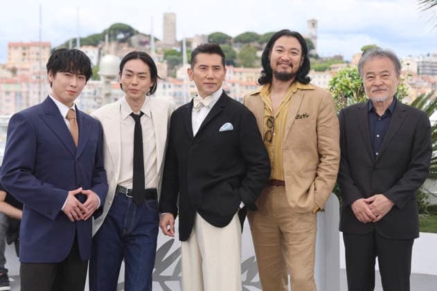 Ryota Miyadate, Masaki Suda, Masahiro Motoki, Munetaka Aoki and Kiyoshi Kurosawa at the photocall for the feature film The Samurai and the Prisoner Kokurojo at the Festival de Cannes 2026 79 Cannes International Film Festival at the Palais des Festivals Cannes, 19 05 2026 Foto:xD.xBedrosianx xFuturexImagex samurai_6548