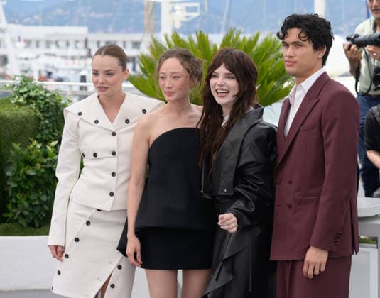 Her Private Hell Photocall at 79th Festival de Cannes - Cannes, France CANNES, FRANCE. May 19, 2026: Kristine Froseth, Havana Rose Liu, Sophie Thatcher & Charles Melton at the photocall for Her Private Hell at the 79th Festival de Cannes. Picture: Paul Smith Featureflash Cannes France  Copyright: xPaulxSmithx xFeatureflashx