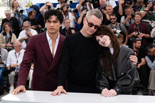 Cannes Her Private Hell Photocall LZ Sophie Thatcher, Nicolas Winding Refn, Charles Melton attending the photocall of Her Private Hell during the 79th Cannes International Film Festival in Cannes, France on May 19, 2026, the film selected in the Official Competition. Photo by Laurent Zabulon ABACAPRESS.COM  Copyright: xZabulonxLaurentx