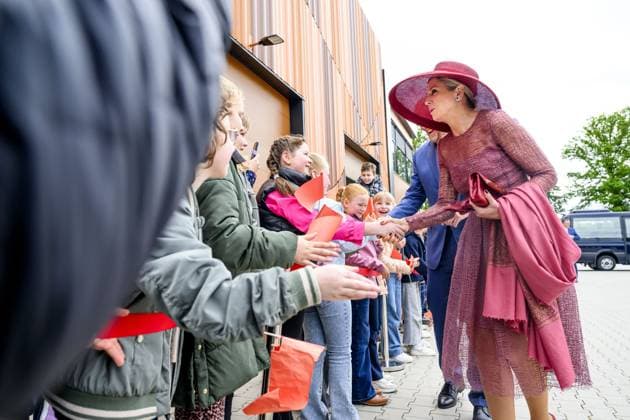 King Willem Alexander and Queen Maxima During Regional Visit - Vlodrop King Willem Alexander and Queen Maxima visit roller coaster manufacturer Vekoma during a regional visit to the municipalities of Maasgouw, Echt-Susteren, Roerdalen, and Roermond in Vlodrop, The Netherlands on May 19, 2026, gaining insight into the design, engineering, and production of attractions. Photo by Patrick van Emst NL Beeld ABACAPRESS.COM Vlodrop Netherlands  Copyright: xBrunoxPress ABACAx