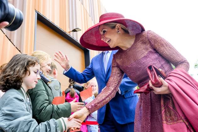 King Willem Alexander and Queen Maxima During Regional Visit - Vlodrop King Willem Alexander and Queen Maxima visit roller coaster manufacturer Vekoma during a regional visit to the municipalities of Maasgouw, Echt-Susteren, Roerdalen, and Roermond in Vlodrop, The Netherlands on May 19, 2026, gaining insight into the design, engineering, and production of attractions. Photo by Patrick van Emst NL Beeld ABACAPRESS.COM Vlodrop Netherlands  Copyright: xBrunoxPress ABACAx