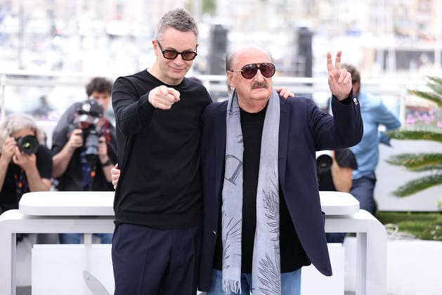 Cannes - Her Private Hell Photocall JD Nicolas Winding Refn and Pino Donaggio attend the photocall of the film Her Private Hell during the 79th annual Cannes Film Festival at Palais des Festivals on May 19, 2026 in Cannes, France. Photo by Jerome Domine ABACAPRESS.COM Cannes France  Copyright: xDominexJerome ABACAx