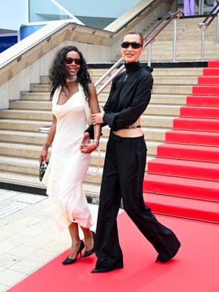 IPA84861624 - Cannes, 79th Cannes Film Festival 2026, Day 8. Bella Hadid at the exit of the Debussy Hall.  Copyright: xManuelexMangiarottix xPoolxPhotoxEventsx07x 84861624