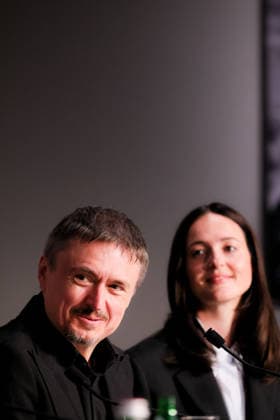 79ème Festival International du Film de Cannes Press conference on the film Fjord 79th Cannes International Film Festival Press conference on the film Fjord 456403 2026 05 19 Reinsve, Renate Mungiu, Cristian  Copyright: xFranckxBoutonnetx xStarfacex STAR_456403_019