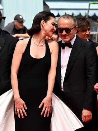 IPA84866244 - Cannes, 79th Cannes Film Festival 2026, Evening 8. Red Carpet Minotaur. Pictured are Varvara Shmykova, Yuriy Zavalnyouk, Iris Lebedeva, Andrey Zvyagintsev, Dmitriy Mazurov  Copyright: xManuelexMangiarottix xPoolxPhotoxEventsx07x 84866244
