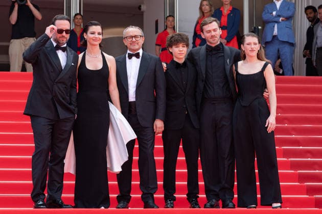 Cannes Minotaur screening NG Varvara Shmykova, Yuriy Zavalnyouk, Iris Lebedeva, Andrey Zvyagintsev, and Dmitriy Mazurov attending the ‘Minotaur’ Screening and Red Carpet at Palais Des Festivals in Cannes, France on May 19 2026 as part of the 79th Cannes Film Festival. Photo by Nicolas Genin ABACAPRESS.COM Cannes France  Copyright: xGeninxNicolas ABACAx
