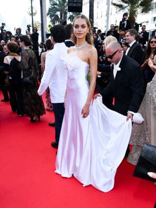 IPA84870548 - Cannes, 79th Cannes Film Festival 2025 - evening 8. red carpet of AMARGA NAVIDAD. Pictured: Laila Hasanovic  Copyright: xTerenghi Ipa-Agency.netx xPoolxPhotoxEventsx07x 84870548