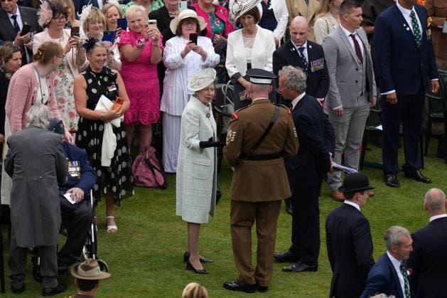 Royal garden party with Princess Anne at Buckingham Palace in London, UK, 19 May 2026 Britain s Princess Anne speaks to guests during the Not Forgotten Association Annual Garden Party at Buckingham Palace in London, Tuesday, May 19, 2026.(AP Photo Alastair Grant, Pool), Credit:Alastair Grant PA ROTA - B68 Avalon United Kingdom, London  Copyright: xAlastairxGrantx xPAxROTAx-xB68x xAvalonx 1100587721