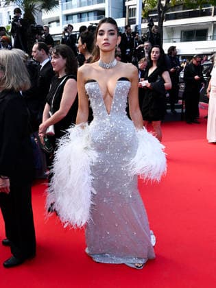 IPA84872767 - Cannes, 79th Cannes Film Festival 2025 - evening 8. red carpet of AMARGA NAVIDAD. Pictured: Cindy Mello  Copyright: xTerenghi Ipa-Agency.netx xPoolxPhotoxEventsx07x 84872767