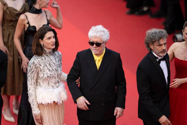 Cannes Amarga Navidad (Bitter Christmas) Red Carpert EB Argentinian actor Leonardo Sbaraglia, Spanish film director Pedro Almodovar, Spanish actress Barbara Lennie on the red carpet before the Amarga Navidad (Bitter Christmas) screening during the 79th annual Cannes Film Festival at Palais des Festivals on May 19, 2026 in Cannes, France.Photo by Eliot Blondet ABACAPRESS.COM Cannes France France  Copyright: xBlondetxEliot ABACAx
