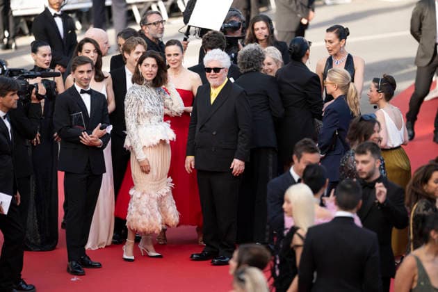 Cannes Amarga Navidad (Bitter Christmas) Red Carpert EB Argentinian actor Leonardo Sbaraglia, Spanish film director Pedro Almodovar, Spanish actress Barbara Lennie on the red carpet before the Amarga Navidad (Bitter Christmas) screening during the 79th annual Cannes Film Festival at Palais des Festivals on May 19, 2026 in Cannes, France.Photo by Eliot Blondet ABACAPRESS.COM Cannes France France  Copyright: xBlondetxEliot ABACAx