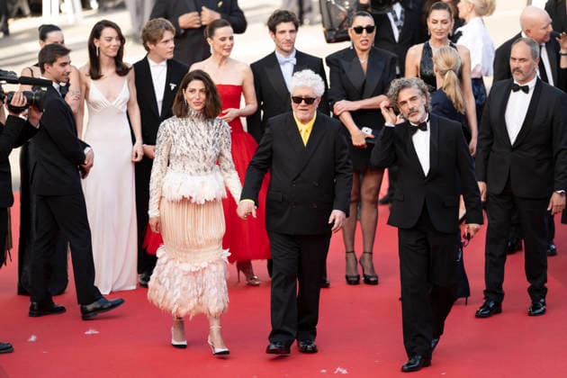 Cannes Amarga Navidad (Bitter Christmas) Red Carpert EB Argentinian actor Leonardo Sbaraglia, Spanish film director Pedro Almodovar, Spanish actress Barbara Lennie on the red carpet before the Amarga Navidad (Bitter Christmas) screening during the 79th annual Cannes Film Festival at Palais des Festivals on May 19, 2026 in Cannes, France.Photo by Eliot Blondet ABACAPRESS.COM Cannes France France  Copyright: xBlondetxEliot ABACAx