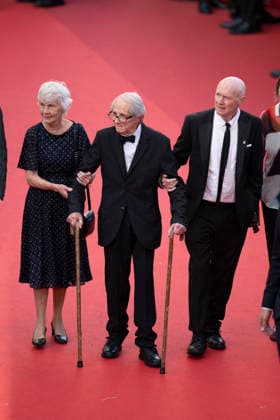 Cannes Amarga Navidad (Bitter Christmas) Red Carpert EB Lesley Ashton, Ken Loach, Jury Member Paul Laverty on the red carpet before the Amarga Navidad (Bitter Christmas) screening during the 79th annual Cannes Film Festival at Palais des Festivals on May 19, 2026 in Cannes, France.Photo by Eliot Blondet ABACAPRESS.COM Cannes France France  Copyright: xBlondetxEliot ABACAx