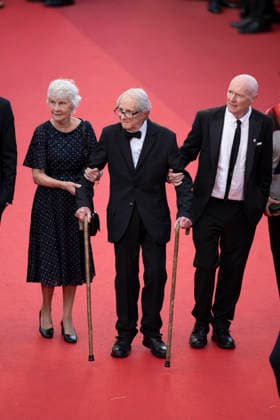 Cannes Amarga Navidad (Bitter Christmas) Red Carpert EB Lesley Ashton, Ken Loach, Jury Member Paul Laverty on the red carpet before the Amarga Navidad (Bitter Christmas) screening during the 79th annual Cannes Film Festival at Palais des Festivals on May 19, 2026 in Cannes, France.Photo by Eliot Blondet ABACAPRESS.COM Cannes France France  Copyright: xBlondetxEliot ABACAx