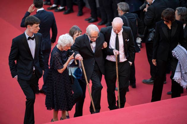 Cannes Amarga Navidad (Bitter Christmas) Red Carpert EB Lesley Ashton, Ken Loach, Jury Member Paul Laverty on the red carpet before the Amarga Navidad (Bitter Christmas) screening during the 79th annual Cannes Film Festival at Palais des Festivals on May 19, 2026 in Cannes, France.Photo by Eliot Blondet ABACAPRESS.COM Cannes France France  Copyright: xBlondetxEliot ABACAx