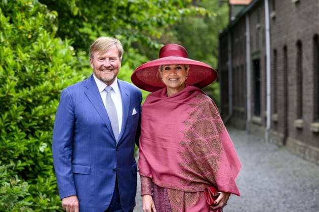 Illikhoven, The Netherlands, 2026-05-19 11:55:20 ILLIKHOVEN, 19-05-2026 King Willem Alexander and Queen Maxima during a regional visit to the municipalities of Maasgouw, Echt-Susteren, Roerdalen, and Roermond. PHOTO: NLBeeld Patrick van Emst In the photo: The Royal Couple visits the village of Illikhoven in the municipality of Echt-Susteren. This is the narrowest part of the Netherlands, where the land is less than five kilometers wide, situated between Belgium and Germany. Here they speak with representatives of the police, a dike guard, and organizations from the border region, among others. Subsequently, the Royal Couple visits Lilbosch Abbey. Credit: NL Beeld Patrick van Emst Copyright: xx x