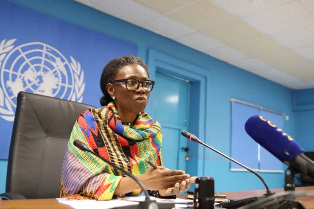 May 19, 2026, Juba, Ces Juba, South Sudan: The newly appointed Special Representative of the UN Secretary General and Head of the United Nations Mission in South Sudan, ANITA KIKI GBEHO, has called for inclusive dialogue and renewed commitment to peace in South Sudan..Speaking during her inaugural press conference in Juba on Tuesday, Ms. GBEHO emphasized the importance of resolving political differences through peaceful and inclusive engagement among South Sudanese leaders and stakeholders..Ms. GBEHO, a Ghanaian diplomat born in 1964, officially assumed office as the Special Representative of the United Nations Secretary General and Head of UNMISS in 2026. Prior to her appointment, she served as Deputy Special Representative in South Suda - ZUMAb132 20260519_zip_b132_008 Copyright: xSamirxBolx