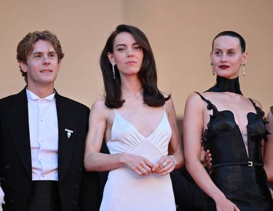 79th Cannes Film Festival: Amarga Navidad (Bitter Christmas) screening CANNES, FRANCE - MAY 19: Spanish actor Patrick Criado (L), Spanish actress Victoria Luengo (C) and Spanish actress Milena Smit (R) arrive for the screening of the film Amarga Navidad (Bitter Christmas) at the 79th edition of the Cannes Film Festival in Cannes, France on May 19, 2026. Mustafa Yalcin Anadolu Cannes France. Editorial use only. Please get in touch for any other usage.  Copyright: x2026xAnadoluxMustafaxYalcinx