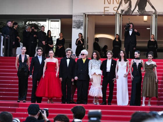 IPA84873560 - Cannes, 79th Cannes Film Festival 2025 - evening 8. red carpet of AMARGA NAVIDAD. Pictured are Aitana Sanchez-Gijon, Leonardo Sbaraglia, Pedro Almodovar, Barbara Lennie, Patrick Criado, Victoria Luengo, Milena Smit, Amaia Romero, Rossy De Palma and Nievez Alvarez  Copyright: xSimonexComix xPoolxPhotoxEventsx07x 84873560