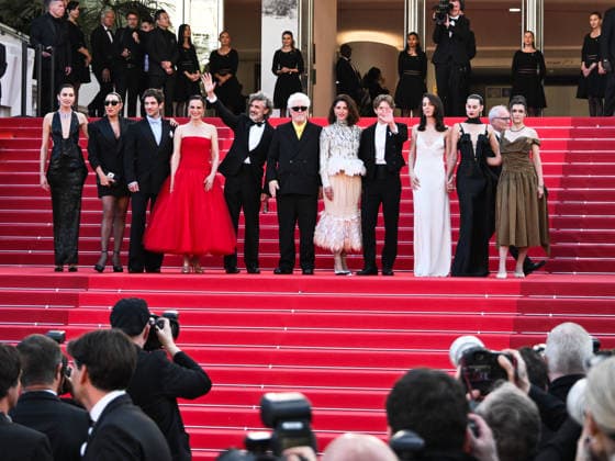 IPA84873565 - Cannes, 79th Cannes Film Festival 2025 - evening 8. red carpet of AMARGA NAVIDAD. Pictured are Aitana Sanchez-Gijon, Leonardo Sbaraglia, Pedro Almodovar, Barbara Lennie, Patrick Criado, Victoria Luengo, Milena Smit, Amaia Romero, Rossy De Palma and Nievez Alvarez  Copyright: xSimonexComix xPoolxPhotoxEventsx07x 84873565