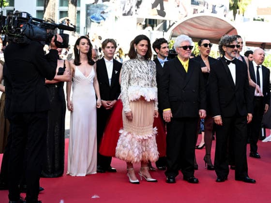 IPA84873520 - Cannes, 79th Cannes Film Festival 2025 - evening 8. red carpet of AMARGA NAVIDAD. Pictured are Aitana Sanchez-Gijon, Leonardo Sbaraglia, Pedro Almodovar, Barbara Lennie, Patrick Criado, Victoria Luengo, Milena Smit, Amaia Romero, Rossy De Palma and Nievez Alvarez  Copyright: xSimonexComix xPoolxPhotoxEventsx07x 84873520
