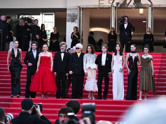 IPA84873558 - Cannes, 79th Cannes Film Festival 2025 - evening 8. red carpet of AMARGA NAVIDAD. Pictured are Aitana Sanchez-Gijon, Leonardo Sbaraglia, Pedro Almodovar, Barbara Lennie, Patrick Criado, Victoria Luengo, Milena Smit, Amaia Romero, Rossy De Palma and Nievez Alvarez  Copyright: xSimonexComix xPoolxPhotoxEventsx07x 84873558