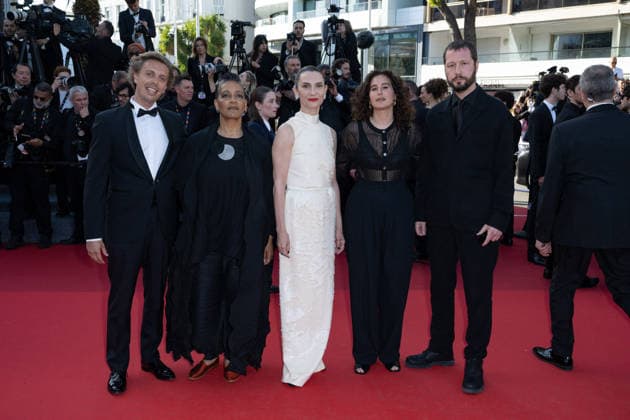 Cannes Amarga Navidad screening NG L ail d Or Jury President Mstyslav Chernov, L ail d Or Jury Member Victor Castanet, L ail d Or Jury Member Lina Soualem, L ail d Or Jury Member Geraldine Pailhas and L ail d Or Jury Member Tabitha Jackson attending the ‘Amarga Navidad’ Screening and Red Carpet at Palais Des Festivals in Cannes, France on May 19 2026 as part of the 79th Cannes Film Festival. Photo by Nicolas Genin ABACAPRESS.COM Cannes France  Copyright: xGeninxNicolas ABACAx