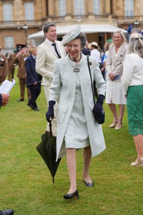 Princess Anne at Royal Garden Party at Buckingham Palace in London, UK, 19 May 2026 The Princess Royal smiles as she meets guests during The Not Forgotten Association Annual Garden Party at Buckingham Palace, London. Picture date: Tuesday May 19, 2026., Credit:Yui Mok PA ROTA - B68 Avalon United Kingdom, London  Copyright: xYuixMokx xPAxROTAx-xB68x xAvalonx 1100609711