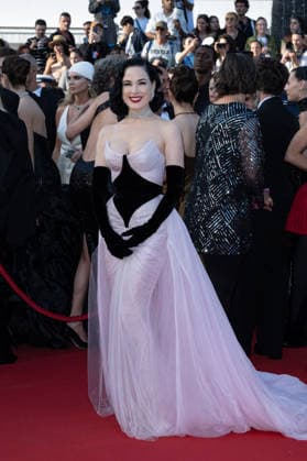 Cannes Amarga Navidad screening NG Dita von Teese attending the ‘Amarga Navidad’ Screening and Red Carpet at Palais Des Festivals in Cannes, France on May 19 2026 as part of the 79th Cannes Film Festival. Photo by Nicolas Genin ABACAPRESS.COM Cannes France  Copyright: xGeninxNicolas ABACAx