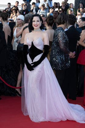 Cannes Amarga Navidad screening NG Dita von Teese attending the ‘Amarga Navidad’ Screening and Red Carpet at Palais Des Festivals in Cannes, France on May 19 2026 as part of the 79th Cannes Film Festival. Photo by Nicolas Genin ABACAPRESS.COM Cannes France  Copyright: xGeninxNicolas ABACAx