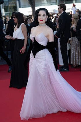 Cannes Amarga Navidad screening NG Dita von Teese attending the ‘Amarga Navidad’ Screening and Red Carpet at Palais Des Festivals in Cannes, France on May 19 2026 as part of the 79th Cannes Film Festival. Photo by Nicolas Genin ABACAPRESS.COM Cannes France  Copyright: xGeninxNicolas ABACAx