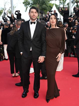 IPA84873269 - Cannes, 79th Cannes Film Festival 2025 - evening 8. red carpet of AMARGA NAVIDAD Pictured: IGNAZIO MOSER , CECILIA RODRIGUEZ  Copyright: xSimonexComix xPoolxPhotoxEventsx07x 84873269
