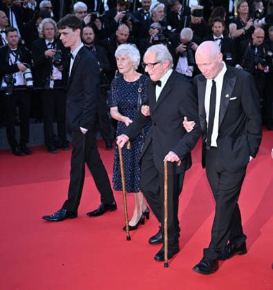 79th Cannes Film Festival: Amarga Navidad (Bitter Christmas) screening CANNES, FRANCE - MAY 19: British director Ken Loach (3rd L), Scottish screenwriter and lawyer Paul Laverty (R) and British producer Rebecca O Brien (2nd R) arrive for the screening of the film Amarga Navidad (Bitter Christmas) at the 79th edition of the Cannes Film Festival in Cannes, France on May 19, 2026. Mustafa Yalcin Anadolu Cannes Fransa. Editorial use only. Please get in touch for any other usage.  Copyright: x2026xAnadoluxMustafaxYalcinx