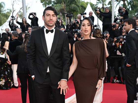 IPA84873271 - Cannes, 79th Cannes Film Festival 2025 - evening 8. red carpet of AMARGA NAVIDAD Pictured: IGNAZIO MOSER , CECILIA RODRIGUEZ  Copyright: xSimonexComix xPoolxPhotoxEventsx07x 84873271