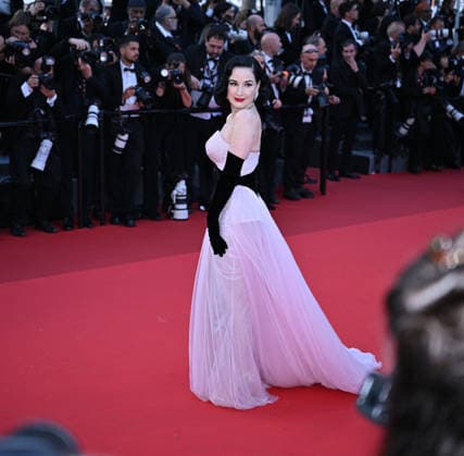 79th Cannes Film Festival: Amarga Navidad (Bitter Christmas) screening CANNES, FRANCE - MAY 19: US burlesque dancer Dita Von Teese arrives for the screening of the film Amarga Navidad (Bitter Christmas) at the 79th edition of the Cannes Film Festival in Cannes, France on May 19, 2026. Mustafa Yalcin Anadolu Cannes Fransa. Editorial use only. Please get in touch for any other usage.  Copyright: x2026xAnadoluxMustafaxYalcinx