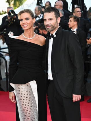 IPA84874773 - Cannes, 79th Cannes Film Festival 2025 - evening 8. red carpet of AMARGA NAVIDAD Pictured: Richard Orlinski and Sylvie Tellier  Copyright: xSimonexComix xPoolxPhotoxEventsx07x 84874773