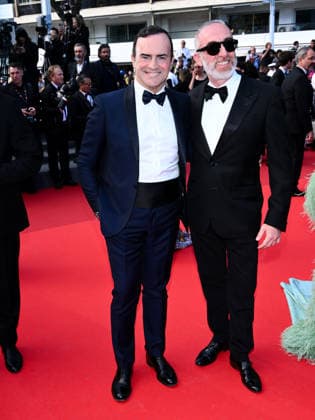 IPA84876137 - Cannes, 79th Cannes Film Festival 2025 - evening 8. red carpet of AMARGA NAVIDAD. Pictured: Alessandro Araimo, Riccardo Tinnirello  Copyright: xTerenghi Ipa-Agency.netx xPoolxPhotoxEventsx07x 84876137